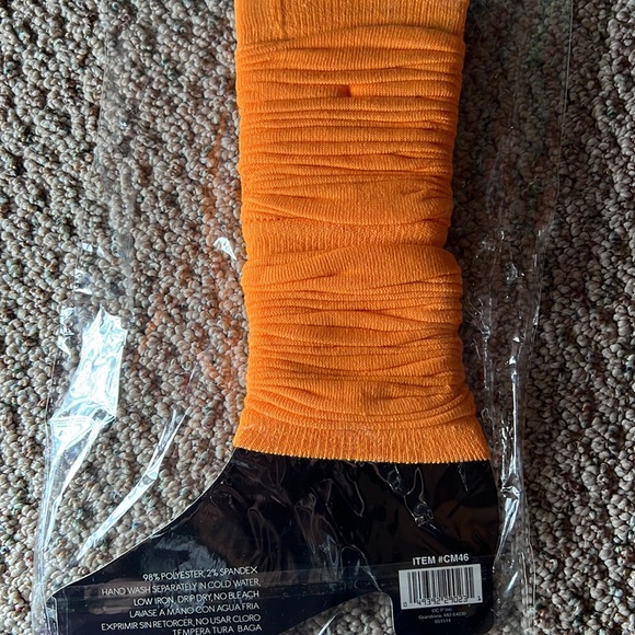 Neon leg warmers orange size 3@ up - Picture 4 of 6
